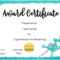 Certificates For Kids Throughout Free Kids Certificate Templates