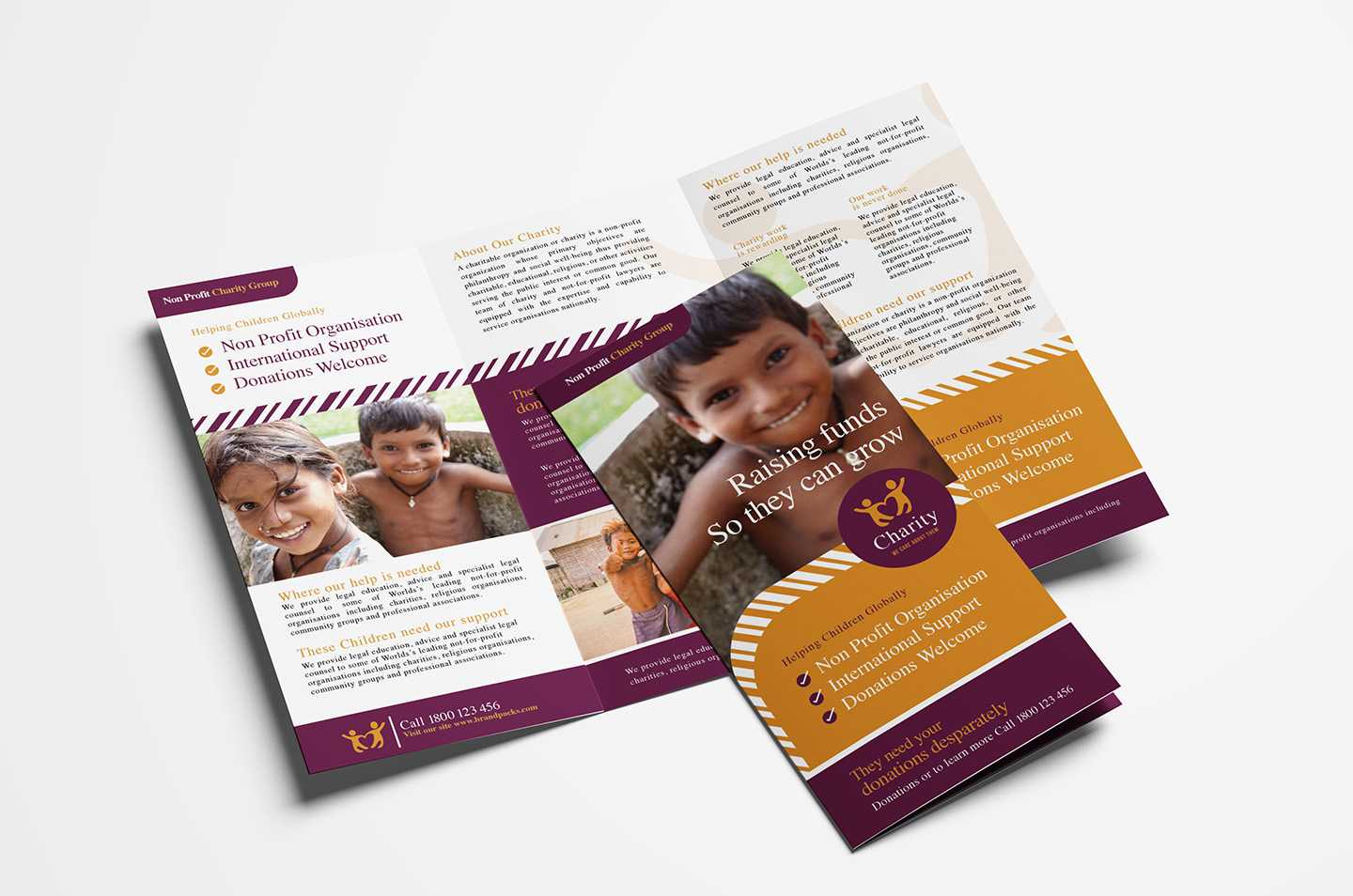 Charity Tri Fold Brochure Template – Psd, Ai & Vector Regarding Welcome Brochure Template