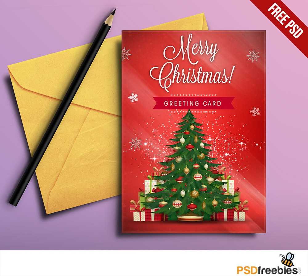 Christmas Card Psd – Beyti.refinedtraveler.co For Adobe Illustrator Christmas Card Template