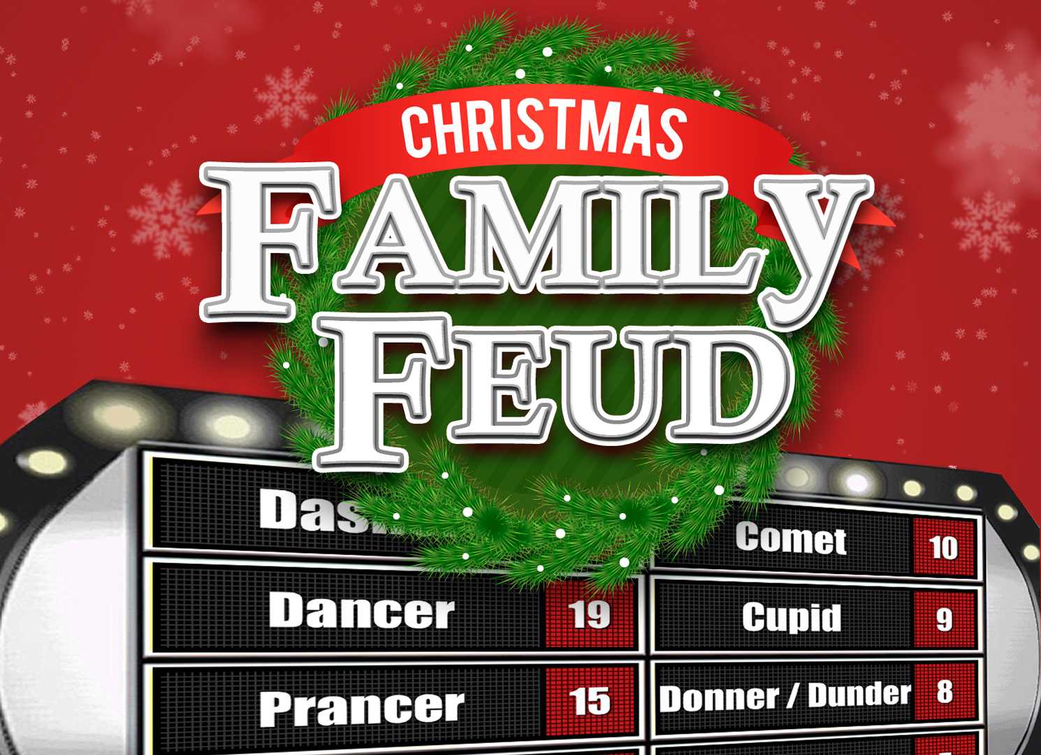 Christmas Family Feud Trivia Powerpoint Game – Mac And Pc Pertaining To Family Feud Game Template Powerpoint Free