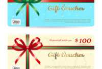 Christmas Gift Card Or Gift Voucher Template for Christmas Gift Certificate Template Free Download