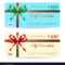 Christmas Gift Card Or Gift Voucher Template Inside Free Christmas Gift Certificate Templates