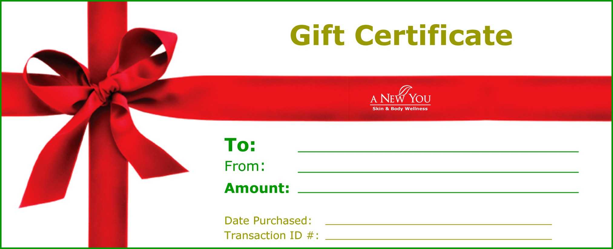 Christmas Gift Certificate Clipart In Nail Gift Certificate Template Free