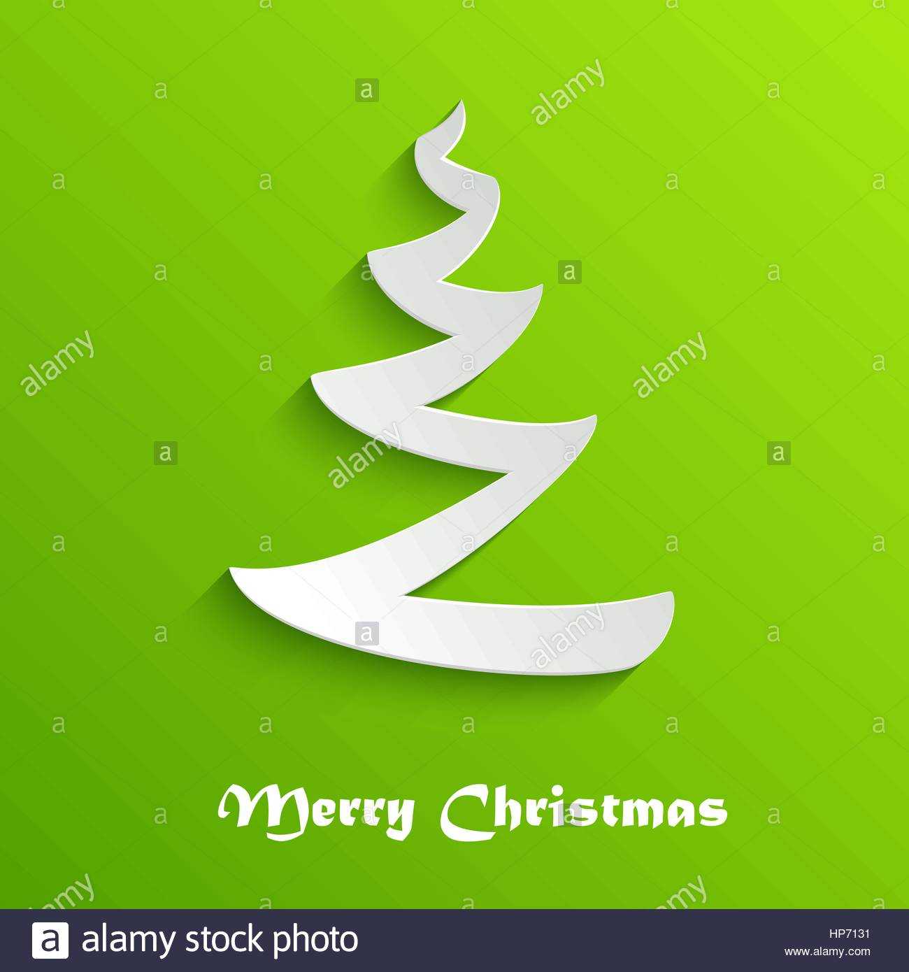 Christmas Tree – 3D Abstract New Year Background. Greeting With Regard To 3D Christmas Tree Card Template