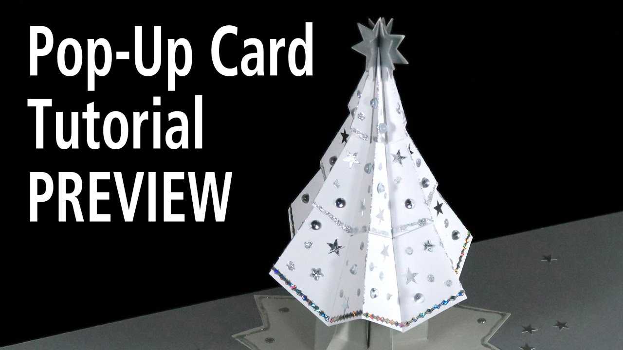 Christmas Tree Pop Up Card Tutorial Preview Throughout Pop Up Tree Card Template