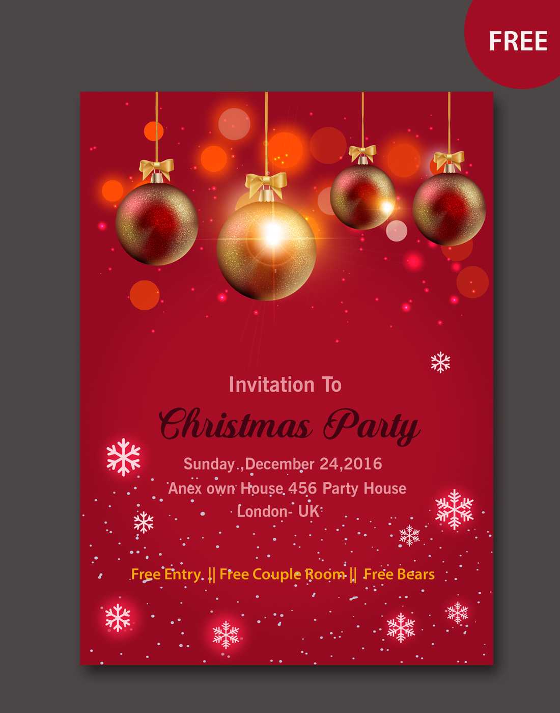 Christmas Vector Card – Psd Template Design With Regard To Free Christmas Card Templates For Photoshop