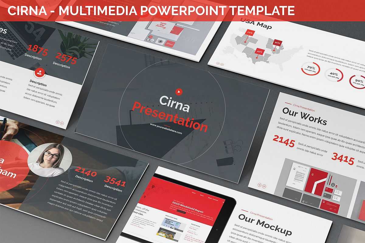 Cirna – Multimedia Powerpoint Template Regarding Multimedia Powerpoint Templates