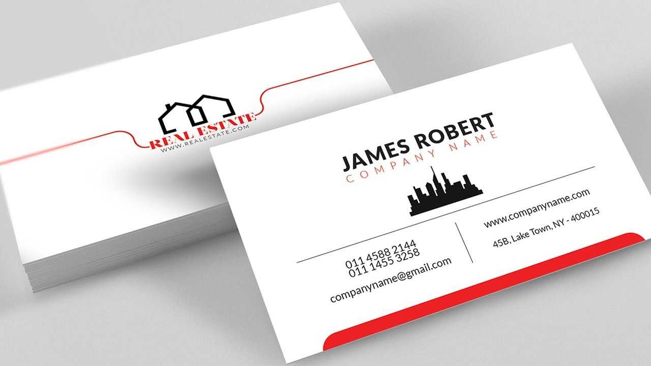 Clean Illustrator Business Card Design With Free Template Download Intended For Download Visiting Card Templates
