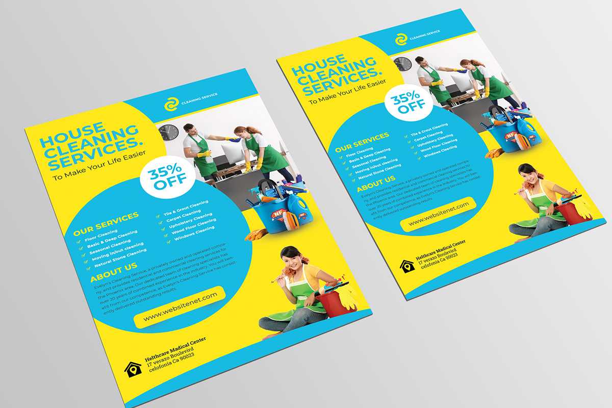 Cleaning Services Flyer Template On Student Show Intended For Commercial Cleaning Brochure Templates