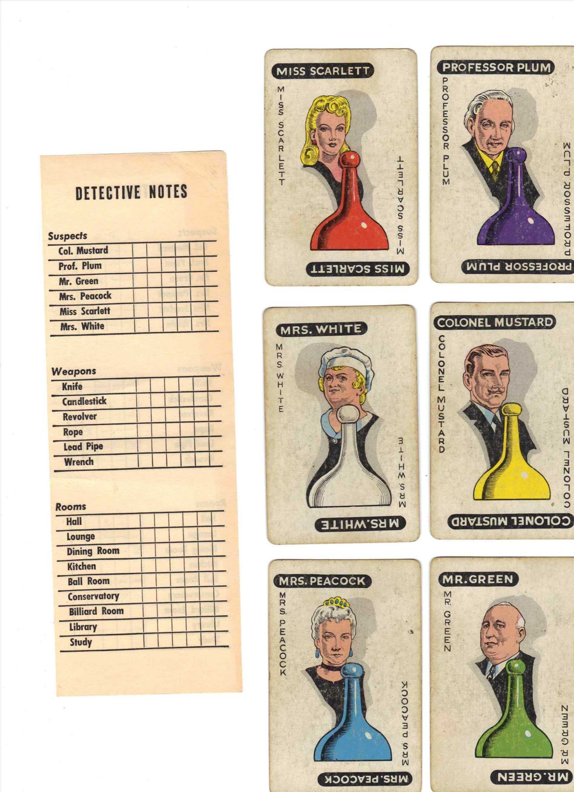 Clue Board Game Clipart Within Clue Card Template