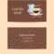 Coffee Shop Or Company Business Card Throughout Coffee Business Card Template Free