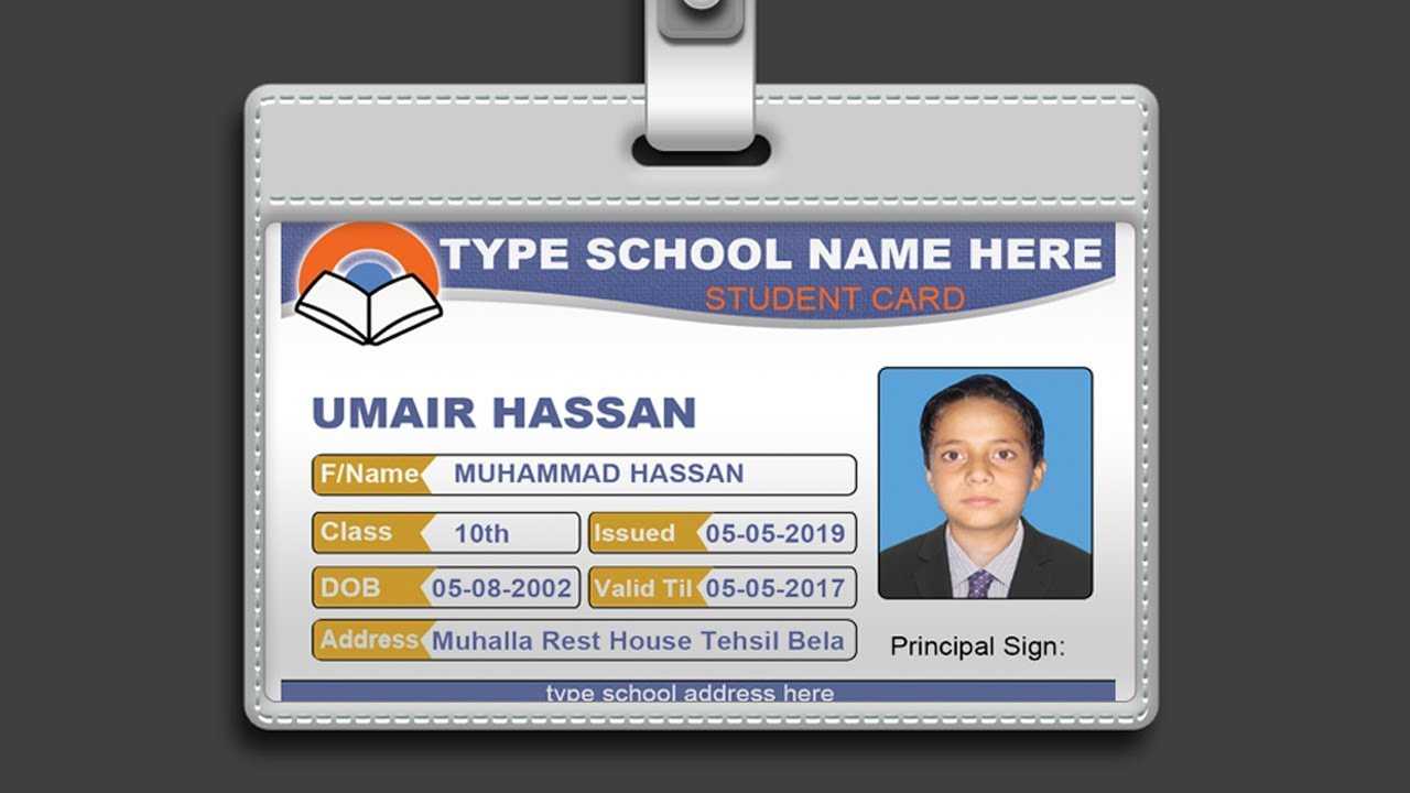 College Id Card Design Psd Free Download – Veser.vtngcf In Id Card Design Template Psd Free Download