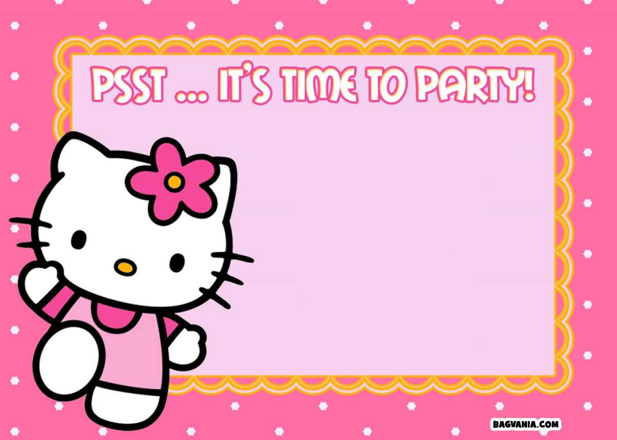 Coloring : Amazing Hello Kitty Thank You Cards Free Hello Regarding Amscan Imprintable Place Card Template