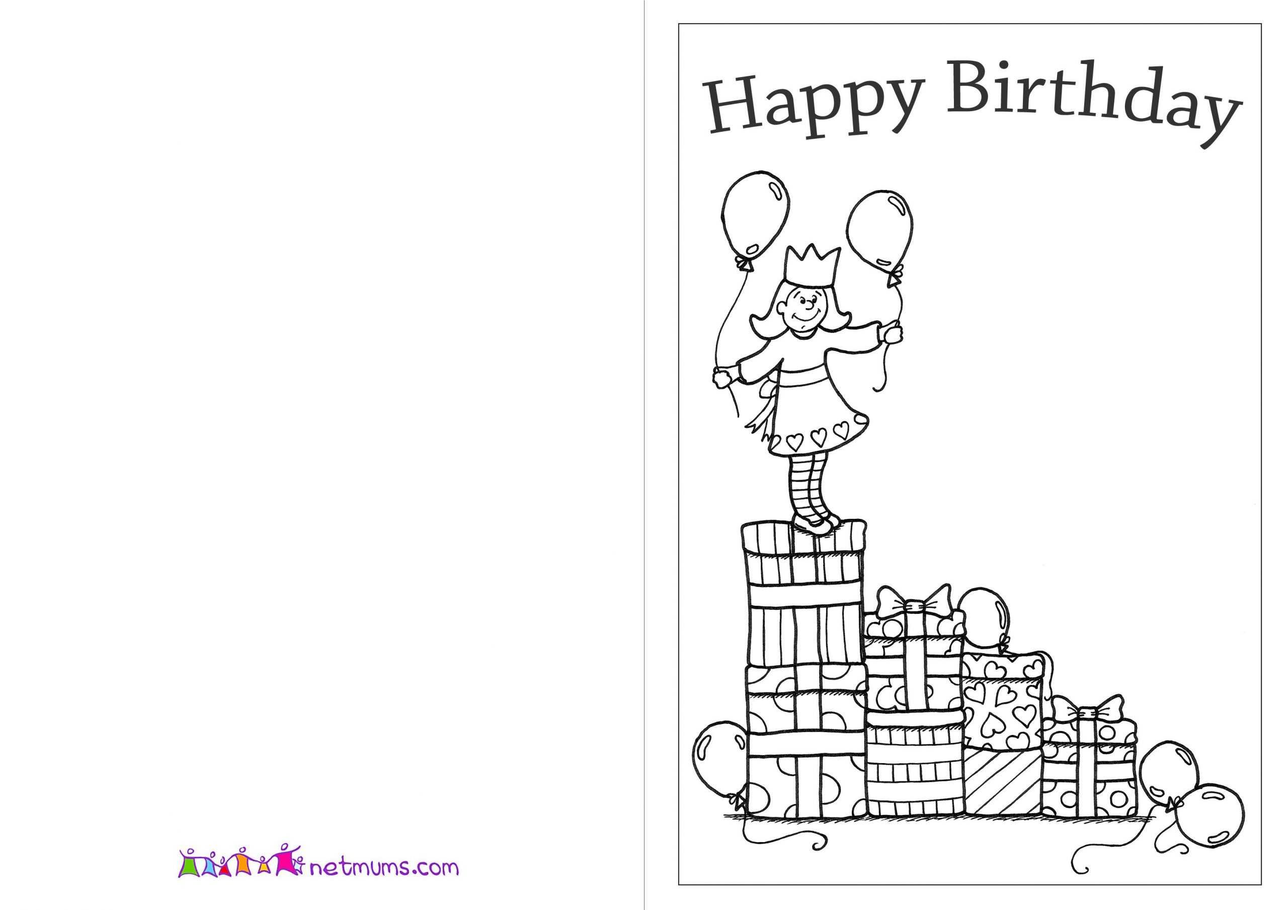 Coloring : Free Printable Coloring Birthday Card For Grandma Pertaining To Mom Birthday Card Template