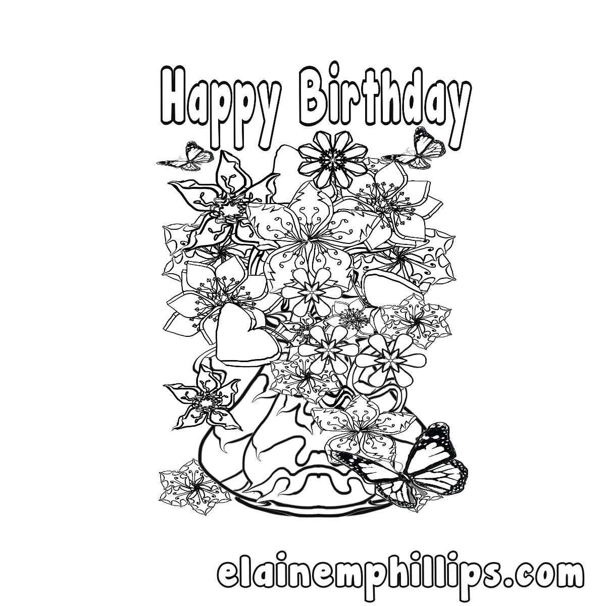 Coloring : Phenomenal Printableg Birthday Card Free For In Mom Birthday Card Template