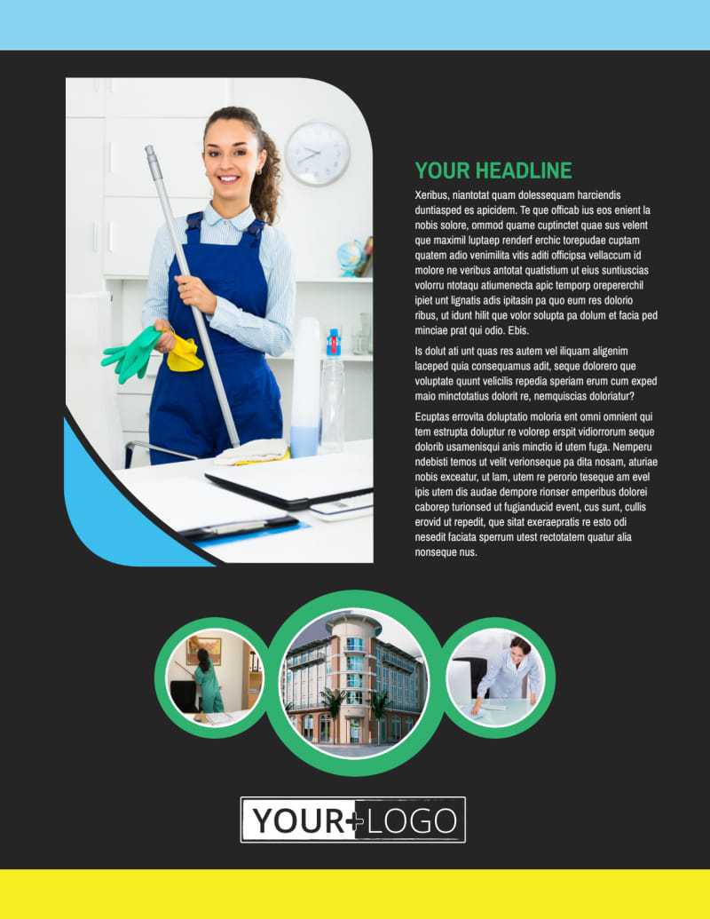 Commercial Office Cleaning Flyer Template For Commercial Cleaning Brochure Templates