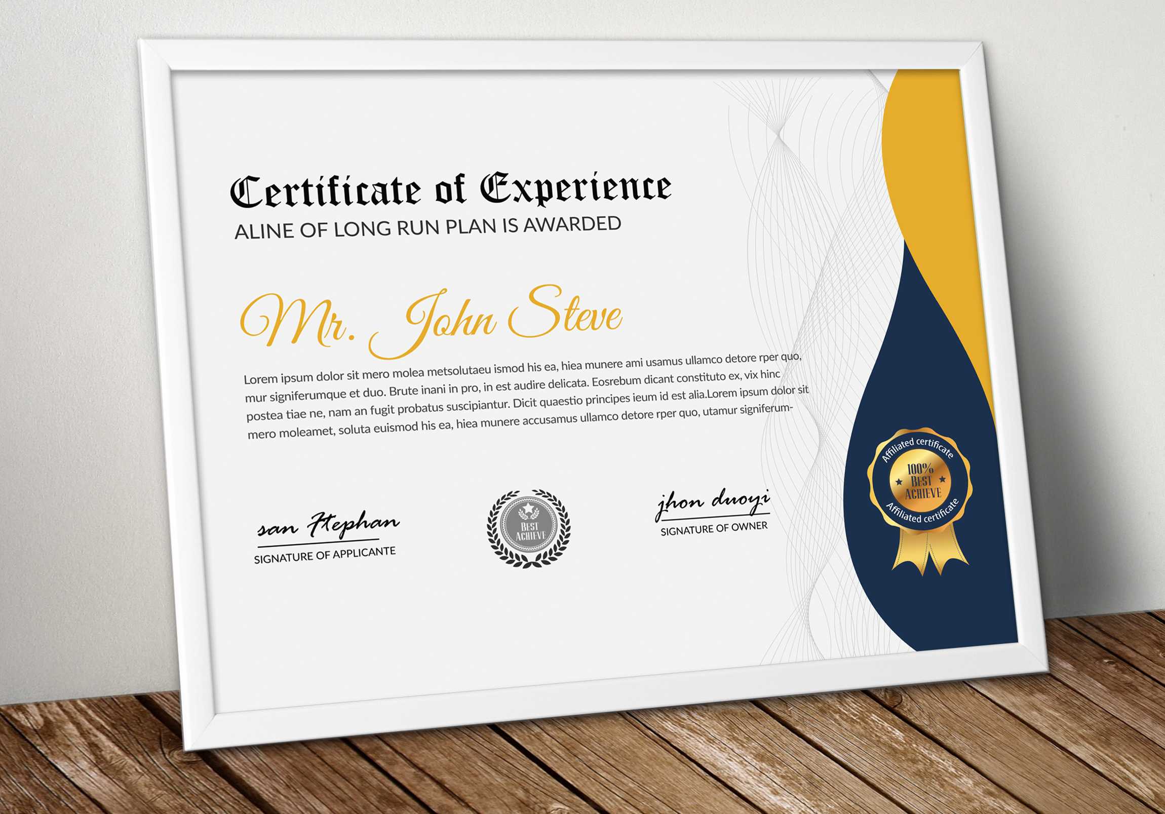 Company Certificate Word Template – Vsual In Professional Certificate Templates For Word