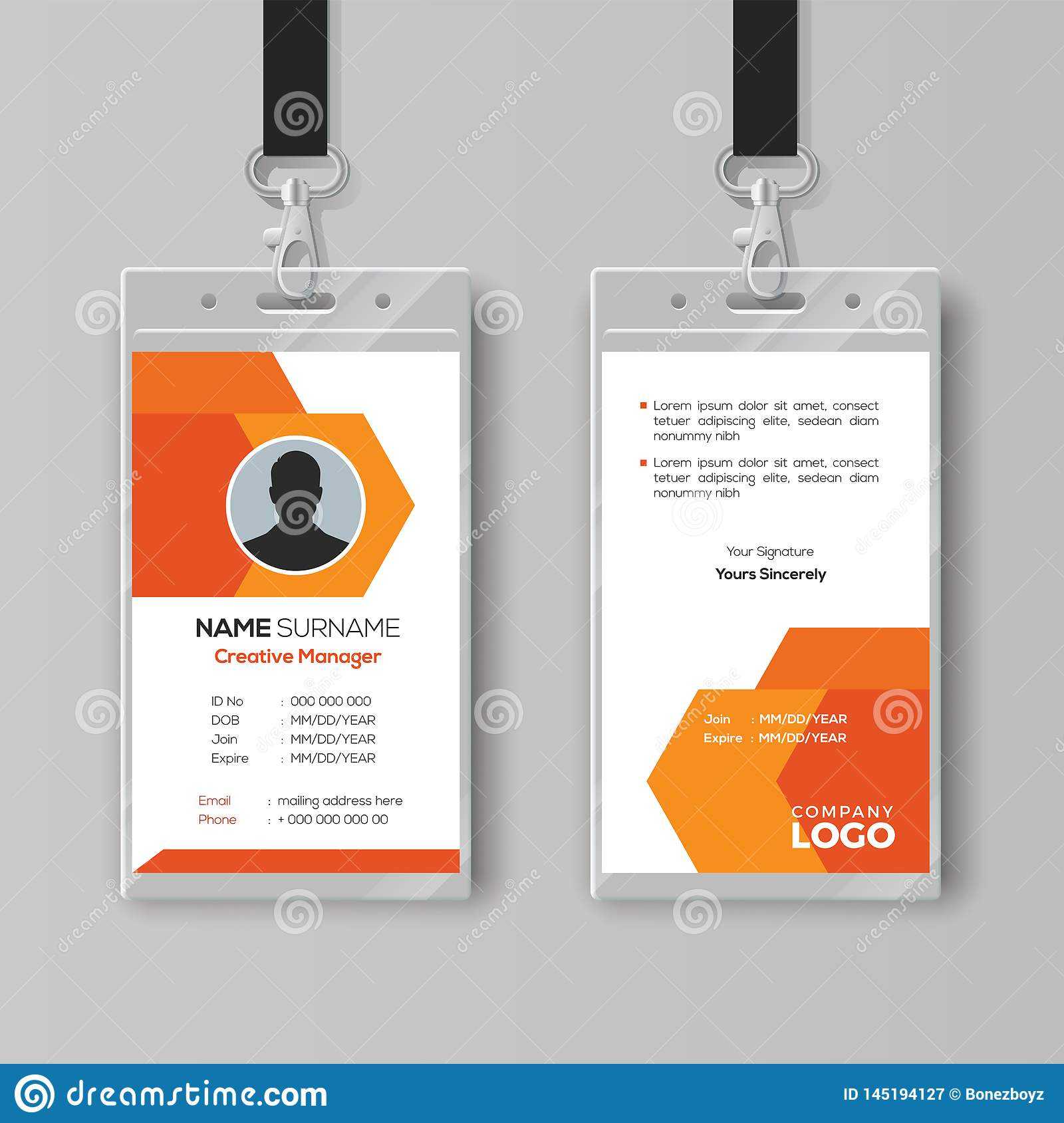 Company Id Card Design Template – Template Collection Throughout Company Id Card Design Template