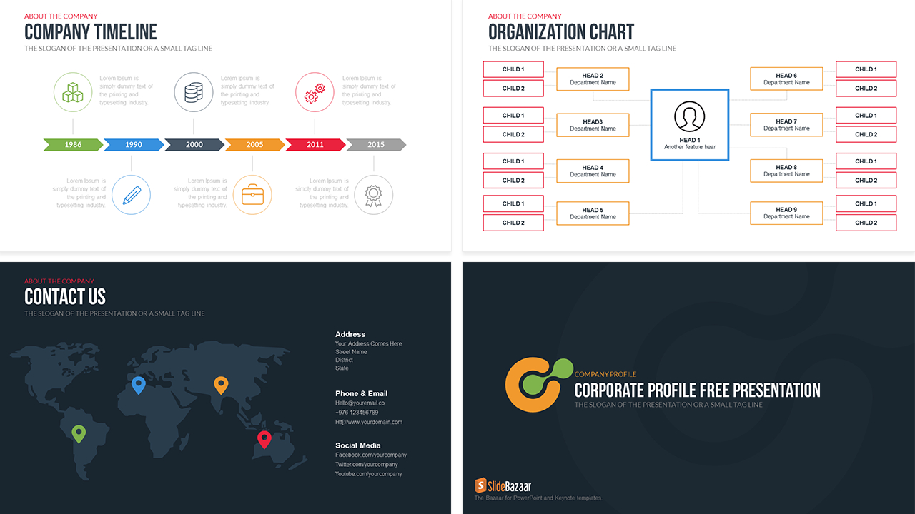 Company Profile Powerpoint Template Free – Slidebazaar For Powerpoint 2007 Template Free Download