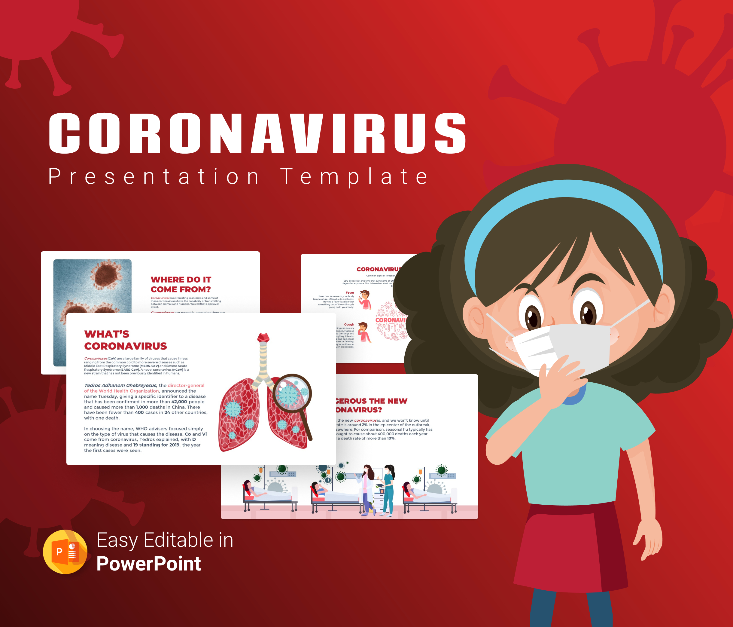 Coronavirus Powerpoint Presentation Template | Premast Inside Virus Powerpoint Template Free Download