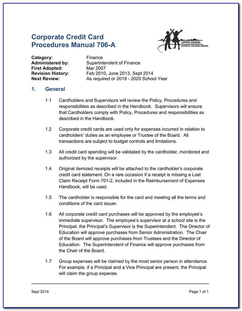 Corporate Credit Card Expense Form – Form : Resume Examples Inside Company Credit Card Policy Template