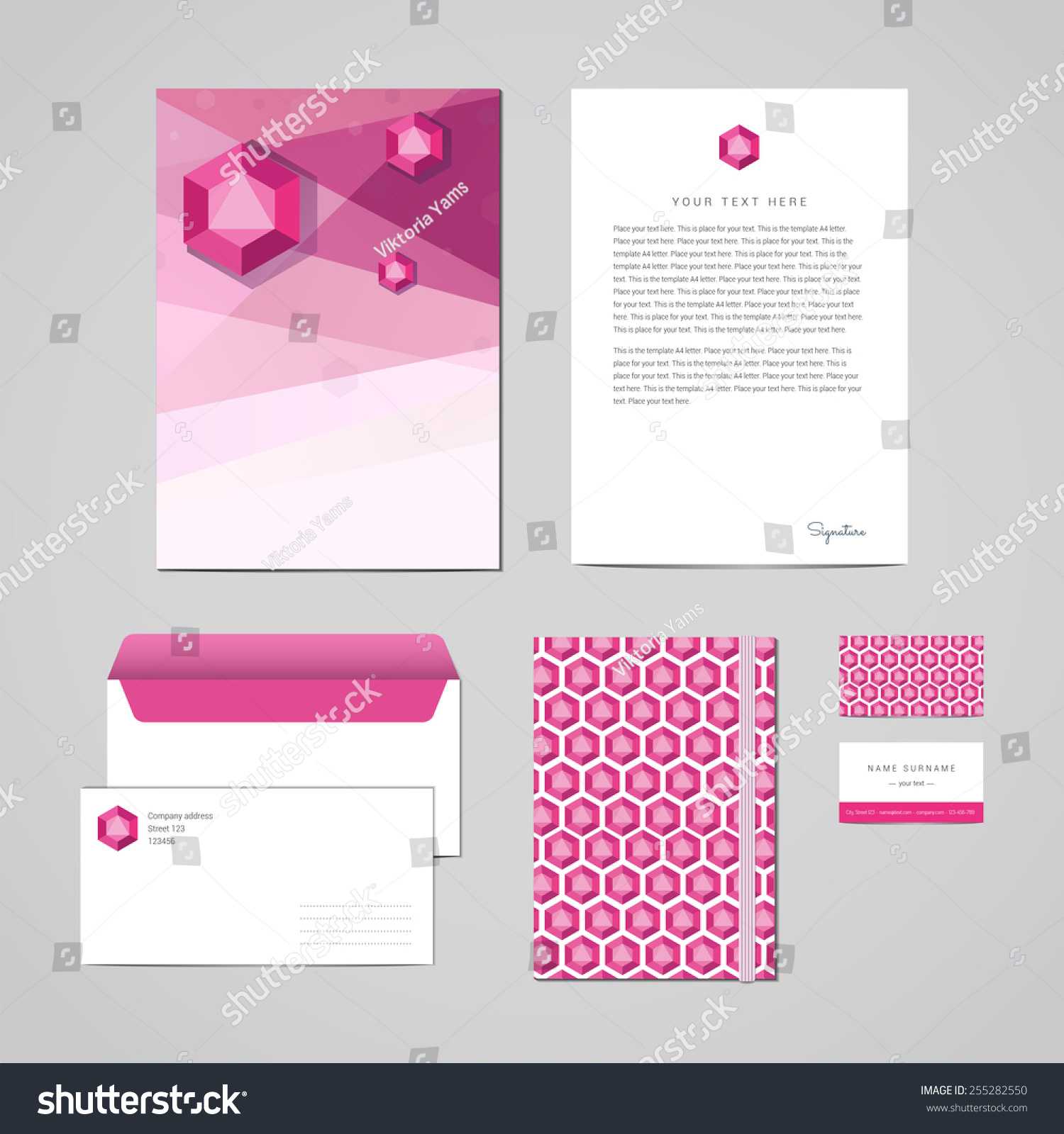 Corporate Identity Design Template Documentation Business Pertaining To Business Card Letterhead Envelope Template