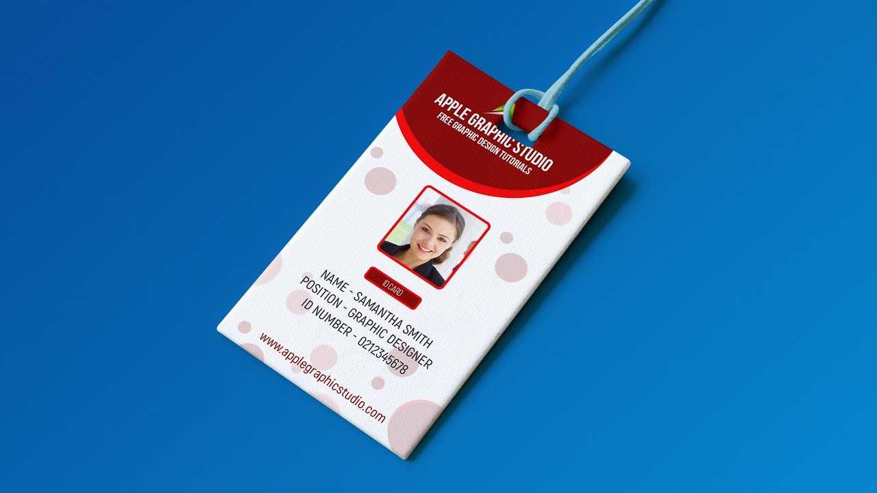 Create Professional Id Card Template - Photoshop Tutorial Pertaining To Pvc Id Card Template