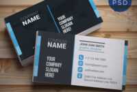 Creative And Clean Business Card Template Psd | Psdfreebies for Free Personal Business Card Templates