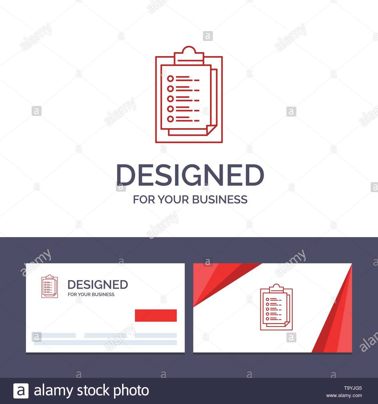 Creative Business Card And Logo Template Notepad, Report In Result Card Template