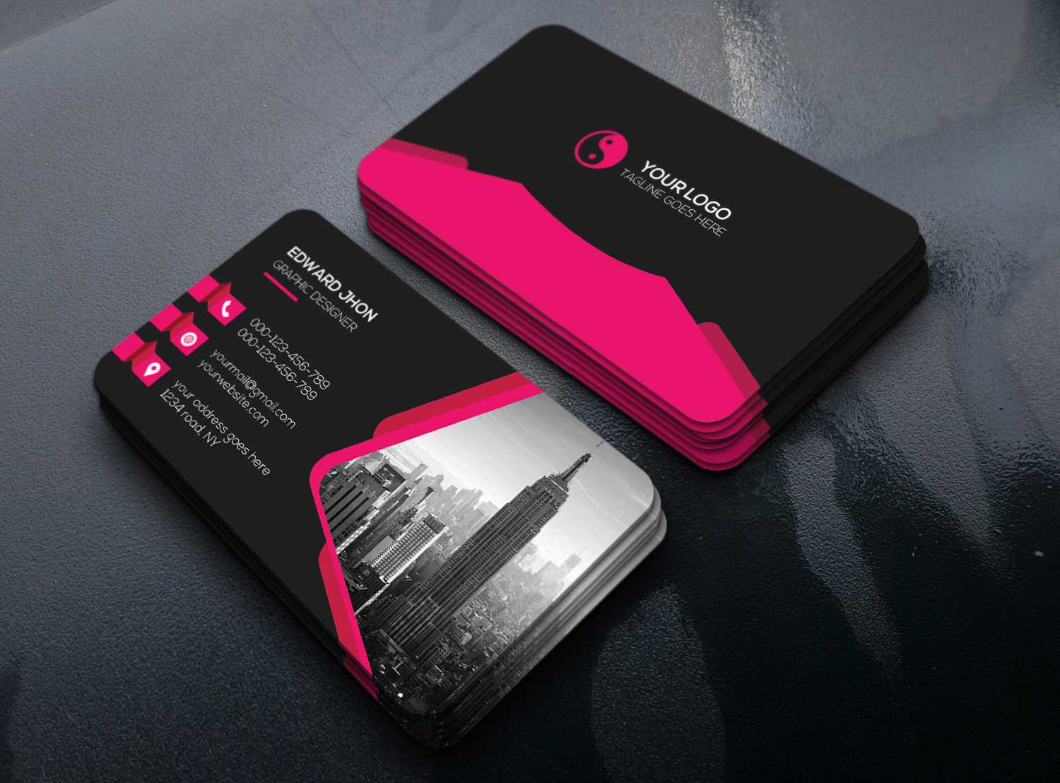 Creative Business Card Free Psd Template – Download Psd Pertaining To Visiting Card Templates Psd Free Download