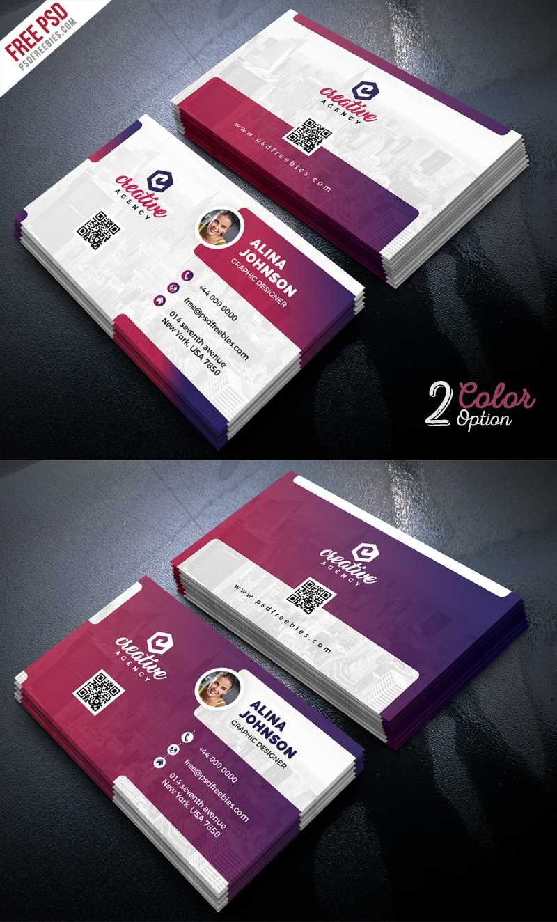 Creative Business Card Template Psd Set | Psdfreebies Regarding Calling Card Template Psd