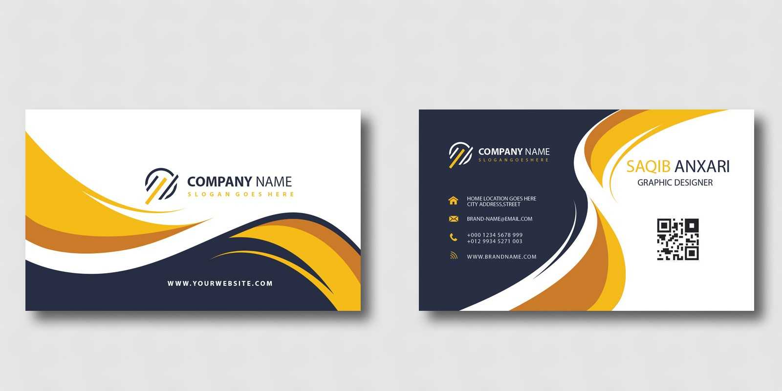 Creative Business Card Templatesaqibanxari Intended For Buisness Card Template