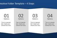 Creative Folder Paper With 4 Fold Brochure - Slidemodel For throughout Brochure 4 Fold Template
