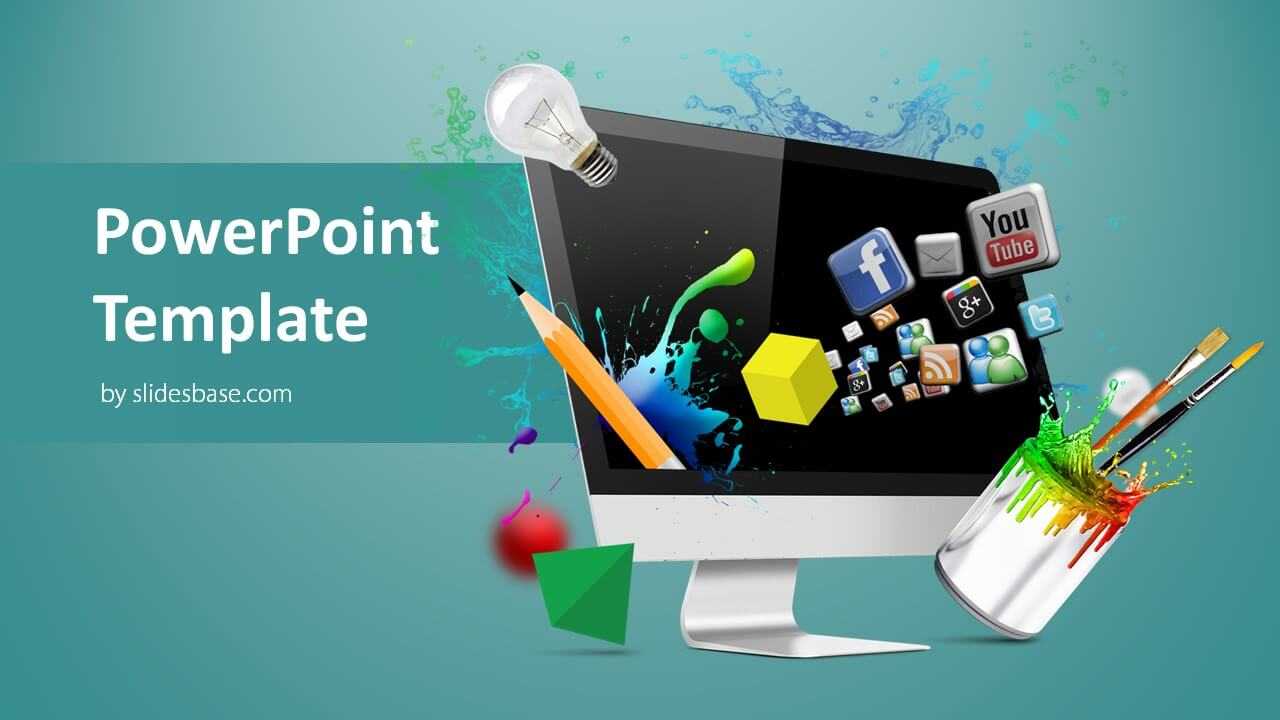 Creative Web Design Powerpoint Template Regarding Multimedia Powerpoint Templates