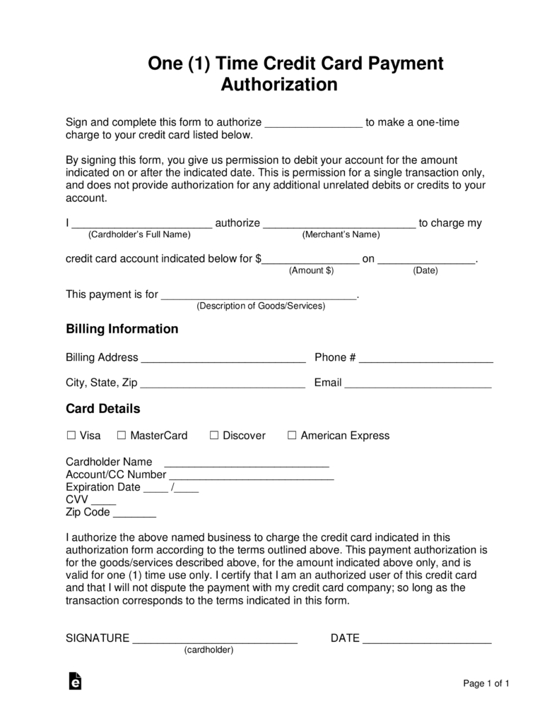 Credit Authorization Form – Beyti.refinedtraveler.co With Credit Card Payment Form Template Pdf