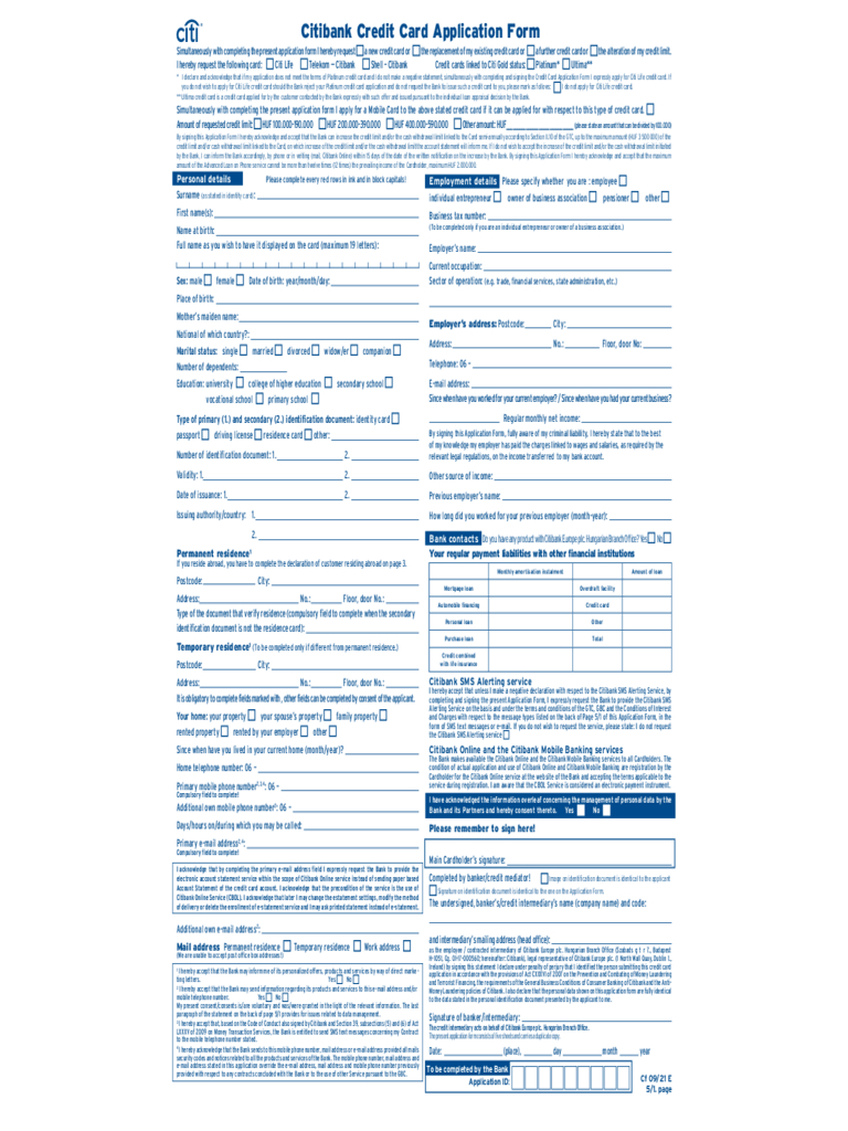 Credit Card Application Form – 6 Free Templates In Pdf, Word Throughout Credit Card Size Template For Word