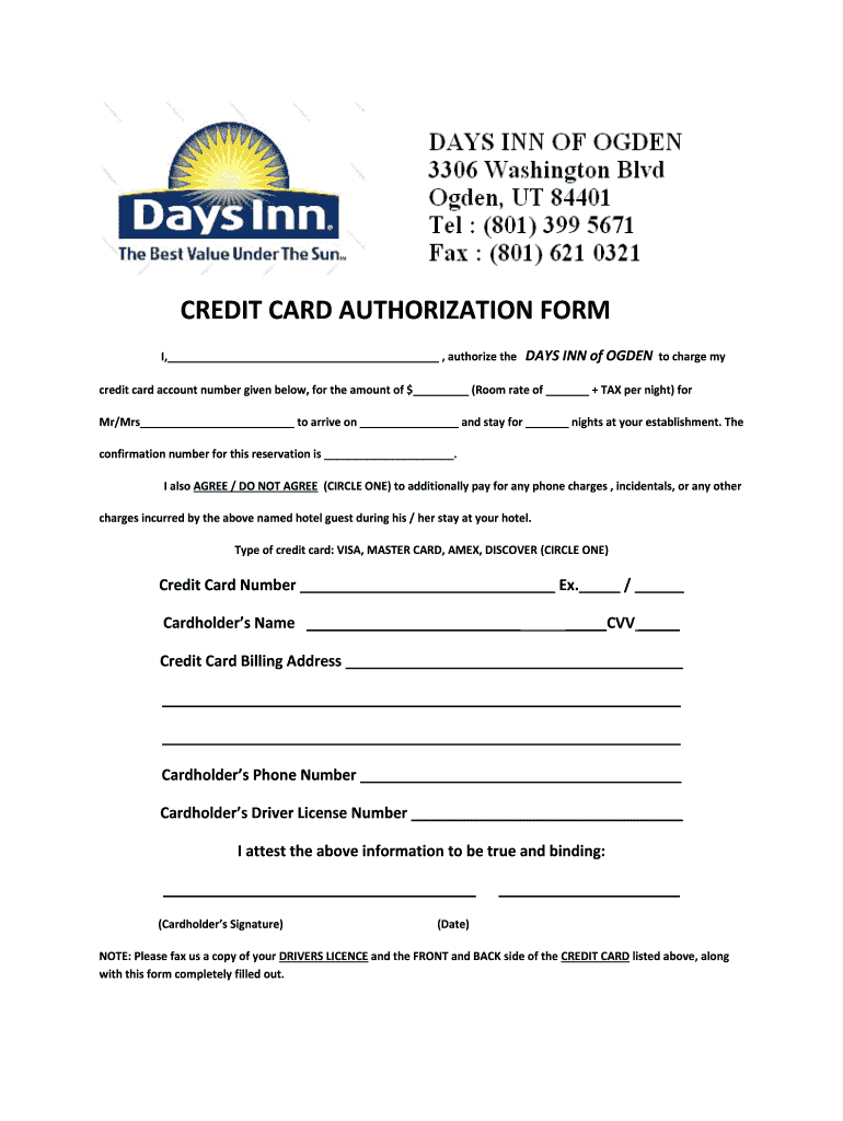 Credit Card Authorization Form – Fill Online, Printable Regarding Authorization To Charge Credit Card Template