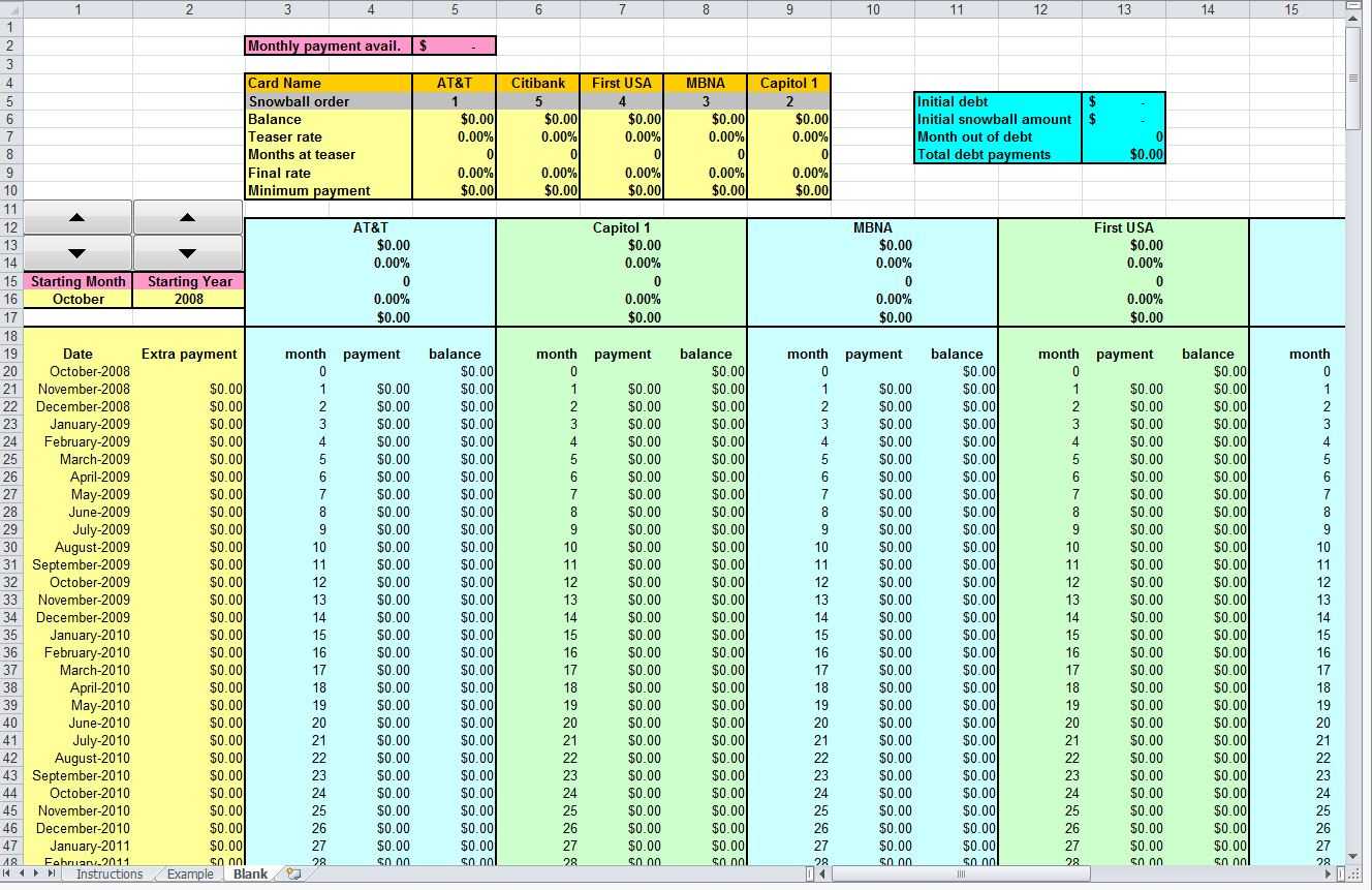 Credit Card Payoff Excel – Beyti.refinedtraveler.co With Credit Card Interest Calculator Excel Template