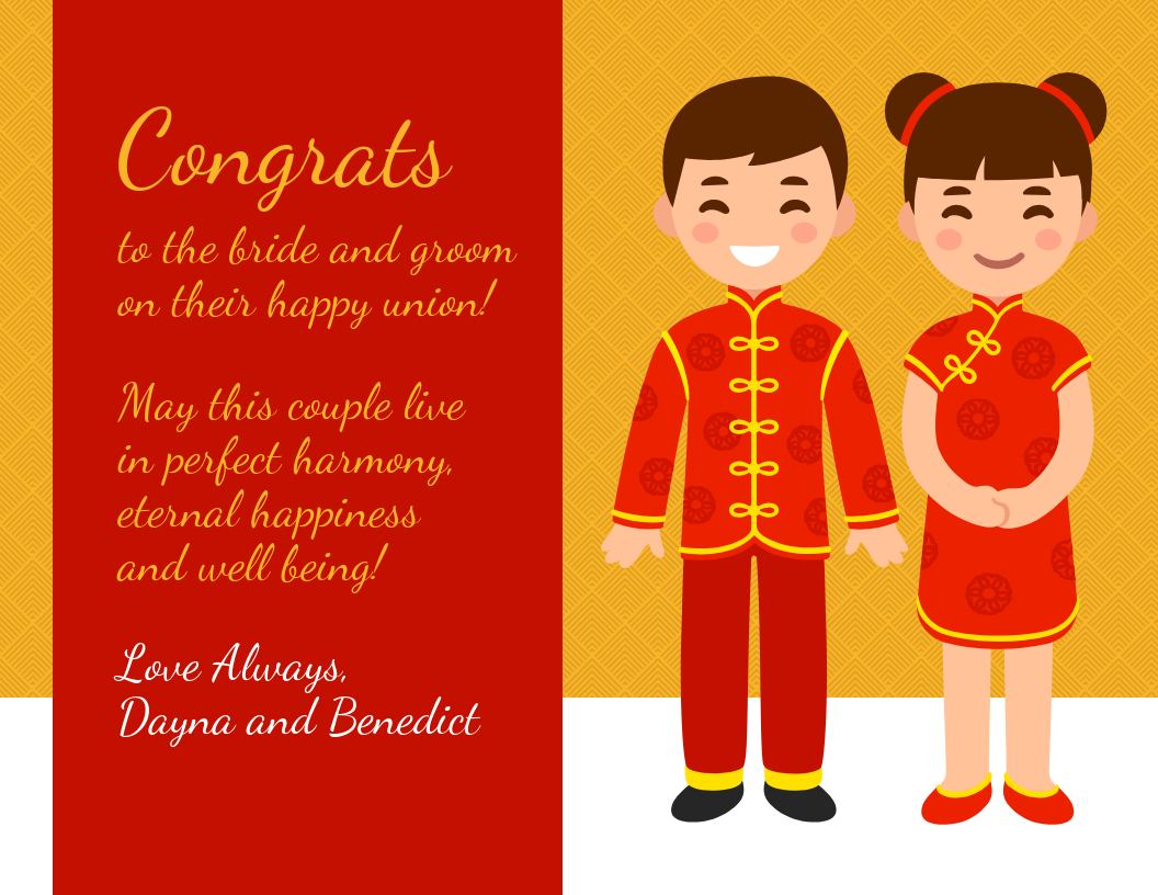 Cultural Chinese Wedding Card Template Throughout Boyfriend Report Card Template