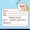 Cute Tooth Fairy Receipt Certificate Fun Document Inside Free Tooth Fairy Certificate Template