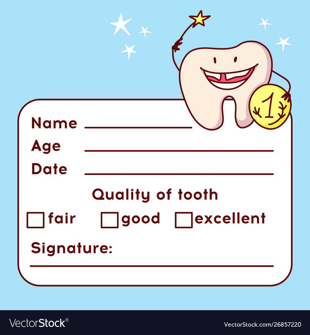Cute Tooth Fairy Receipt Certificate Fun Document Inside Free Tooth Fairy Certificate Template
