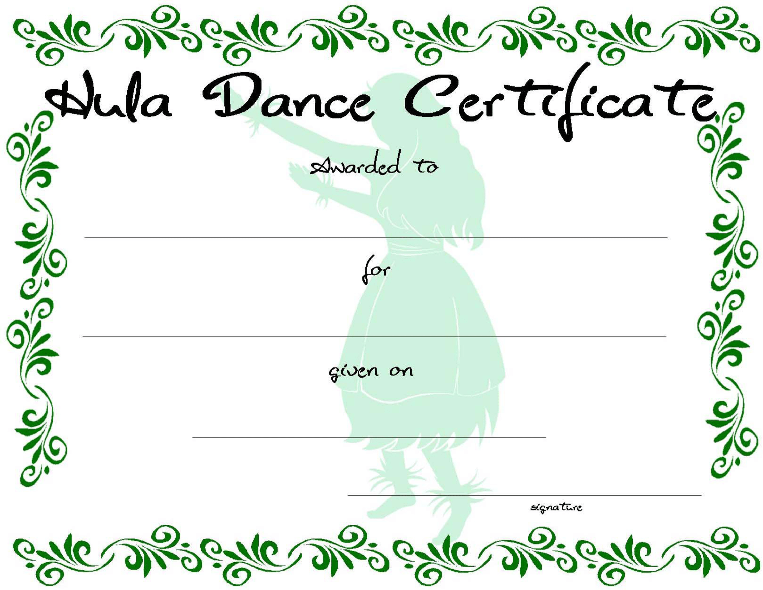 Dance Certificate | Templates At Allbusinesstemplates Intended For Dance Certificate Template