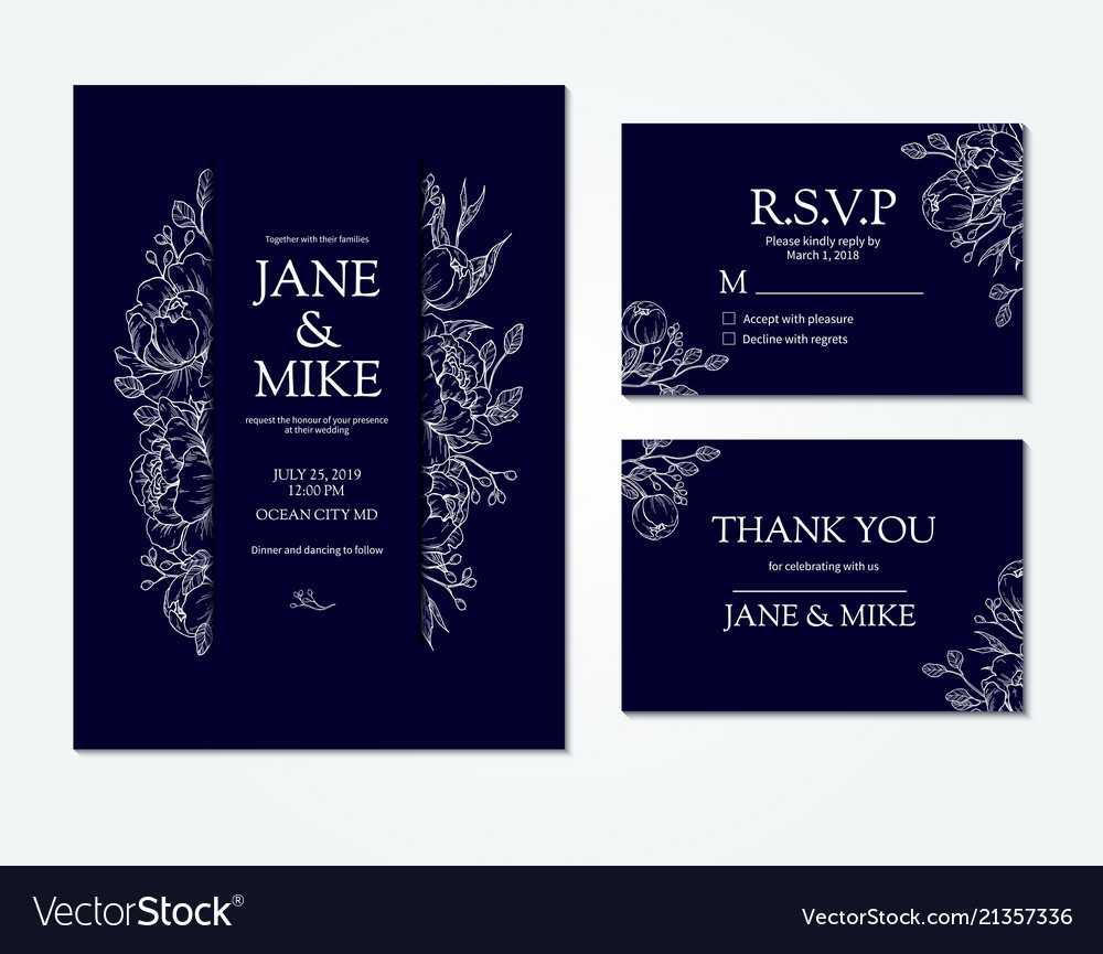 Dark Blue Wedding Invitation Card Template With Within Frequent Diner Card Template