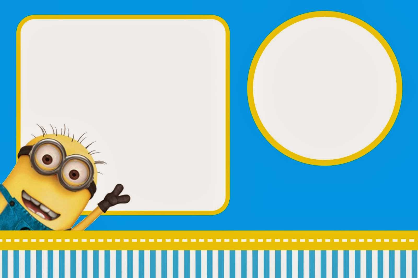 Despicable Me: Invitations And Party Free Printables. – Oh Within Minion Card Template