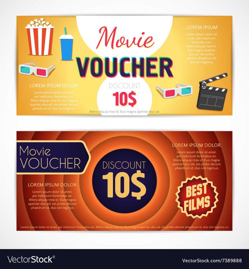 Discount Voucher Movie Template Cinema Gift Intended For Movie Gift Certificate Template
