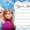 Disney Frozen Birthday Party Invitation Free Printable Throughout Frozen Birthday Card Template