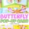 Diy Butterfly Pop Up Card With A Template – Easy Peasy And Fun With Diy Pop Up Cards Templates