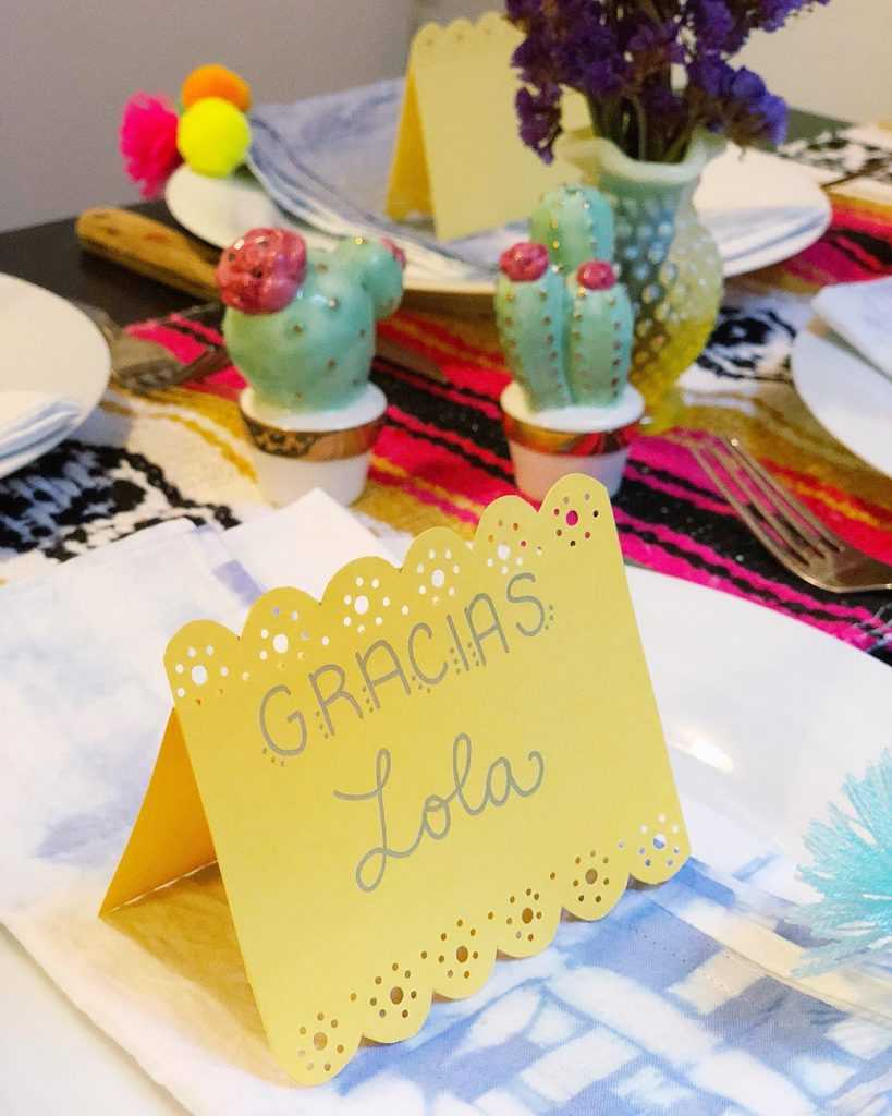 Diy Papel Picado Thanksgiving Place Cards | The Neon Tea Party With Michaels Place Card Template