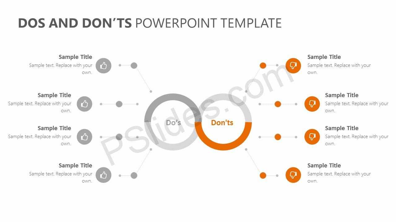 Dos And Don'ts Powerpoint Template – Pslides Within Replace Powerpoint Template