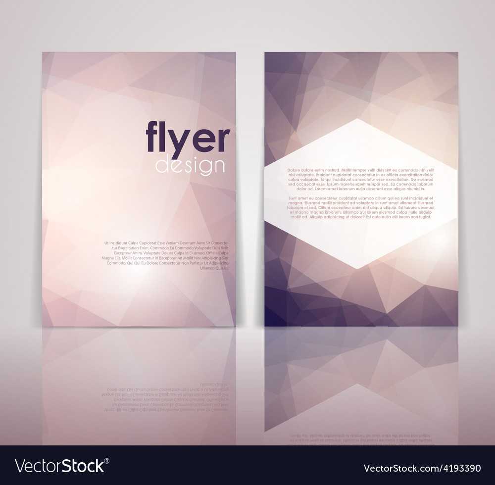 Double Sided Flyer Design Within One Sided Brochure Template